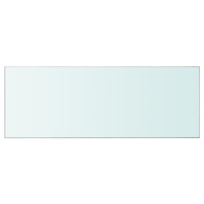 VidaXL Panneaux d'étagère 2 pcs Verre Transparent 80 x 30 cm