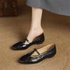 Fashion New Spring/Summer Genuine Leather Women Pumps Shoes for Women Fashion Retro Round Toe Mary Jane Shoes Ladies Handmade Beige
