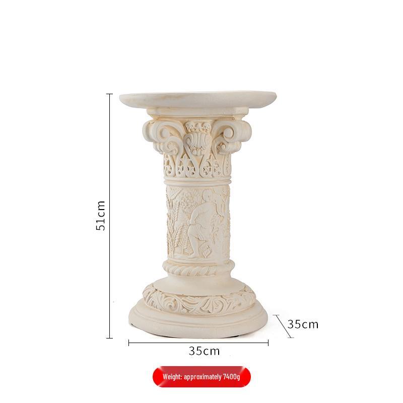 Europäischer Römischer Säulen Blumentopf: Retro Garten Hochzeitsdekoration Ornament