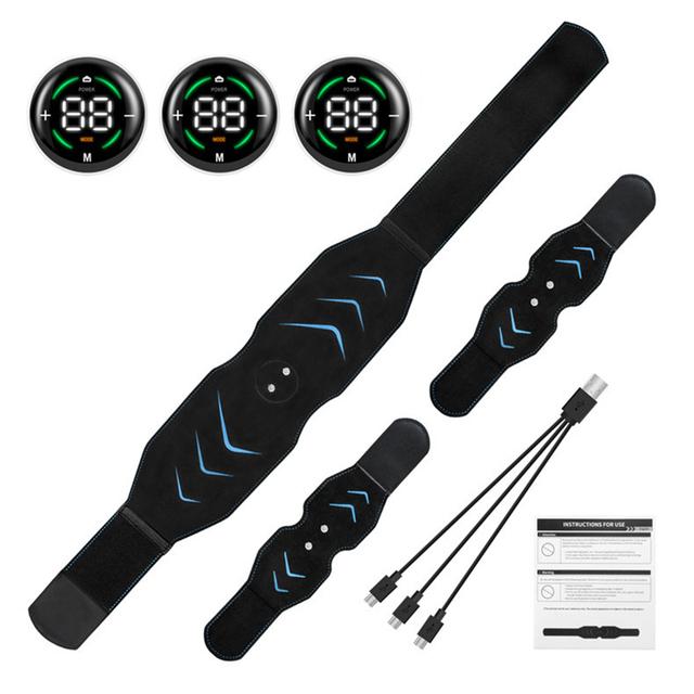 Abs Toning Belt EMS Electric Vibration Abdominal Muscle Trainer Waist Body Slimming Fitness Massage Belts for Arm Leg Workout