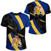 Barbados Ethnic Flag Map Print T Shirt Barbados Coat Of Arms Graphic Tee Shirt Fashion Streetwear Short Sleeves Mens Clothing