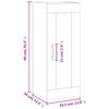 Wall Cabinet Sonoma Oak 34.5 X 34 X 90 Cm