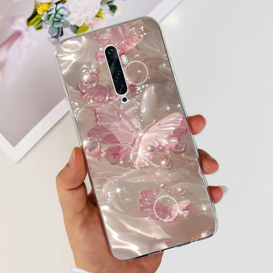 For Oppo Reno 2 2F 2Z Case Luxury Painted Cover Clear Silicone Phone Case For Oppo Reno2 F Reno 2Z Reno2 Reno2F Reno2Z Soft Bags
