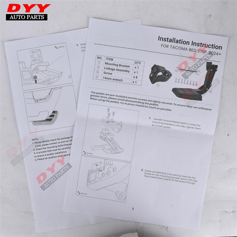 Tacoma 2012-2026 Retractable Tailgate Step Board & Trunk Step Accessory