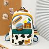 Schoolbag Girl High Value Backpack Girl Cute Junior High School Students Contrast Color Girl Heart Backpack.