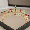 Shiny Princess Tiara Metal Rhinestone Crown Elegant Baroque Crown  Bridal