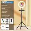 Dual Phone Outdoor Streamer Stand with Fill Light & Multi-Camera Floor Tripod
