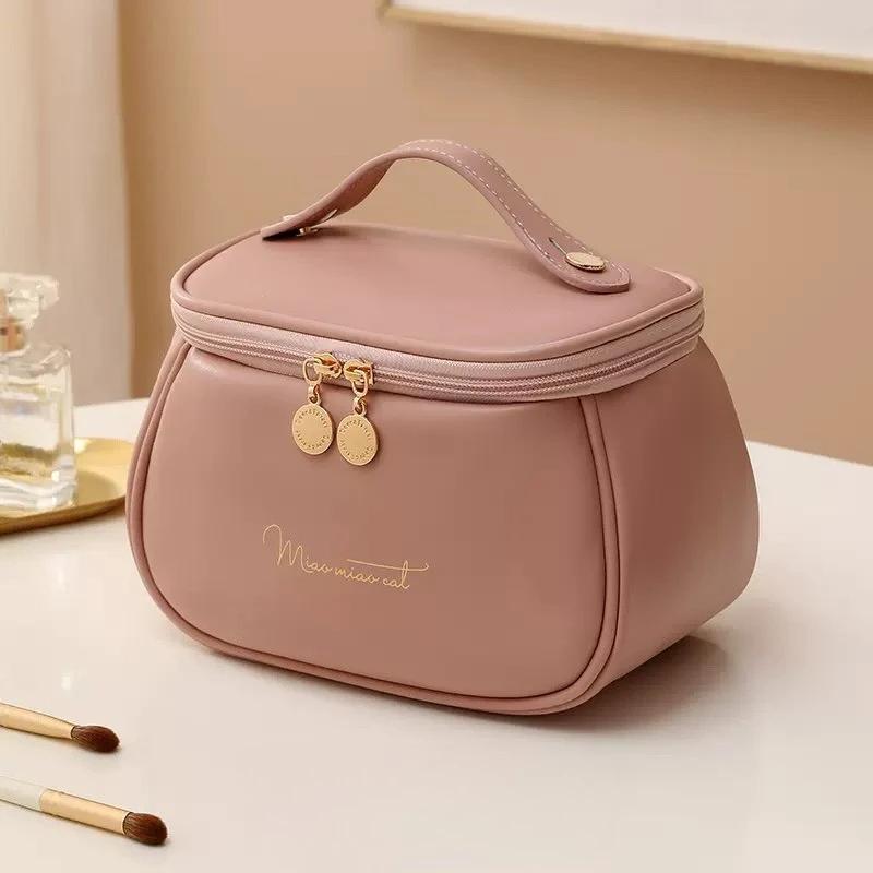 

Дизайн бренда Ручная косметичка Водонепроницаемая Большая вместимость Дорожный органайзер Портативная сумка для хранения Косметичка Туалетная сумка SM330 розовый