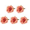 5Pcs Lifelike Artificial Rose Flower DIY 7cm Artificial Flower Fake Flowers for Wedding Garden Festival Party Wreath Headdress