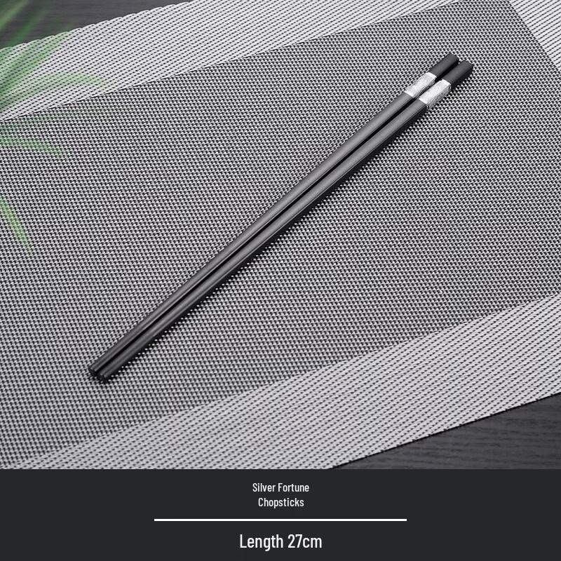 New Chinese Style Silver Fu Chopsticks