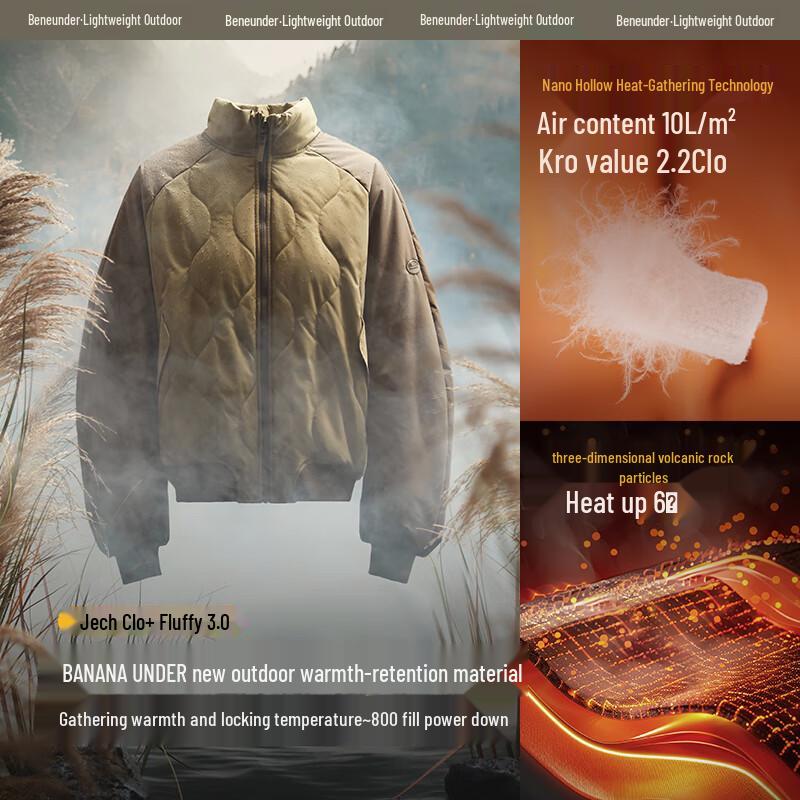 Beneunder Women's Air-Velvet Insulated Outdoor Jacket