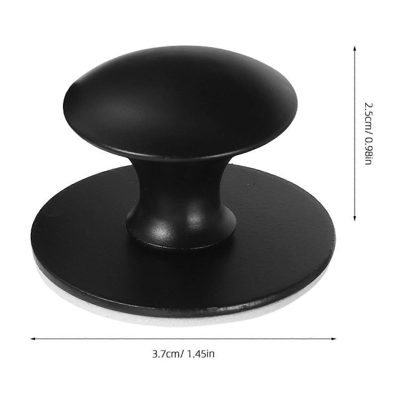 Black Suction Cup Bathroom Grab Bar for Elderly with 2Pcs Handles