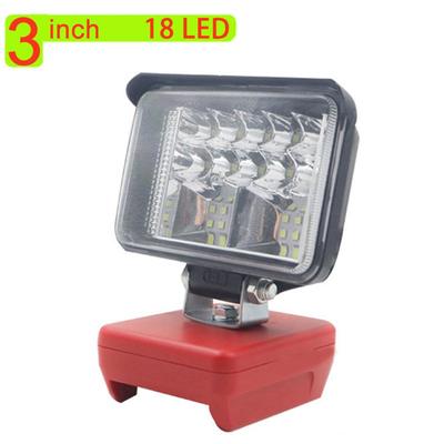 Luz de trabalho LED sem fio 2800LM 54W para Milwaukee Cordless M18 18V 20V Bateria
