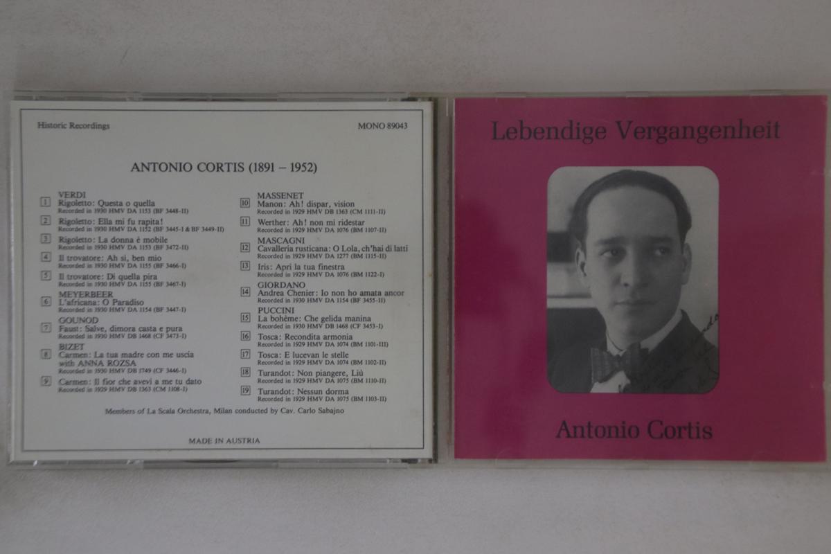 

CD ANTONIO CORTIS - Verdi 89043 HISTORIC RECORD Austria Classical Used