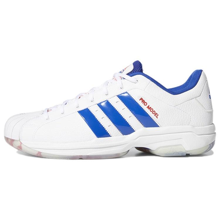 adidas Pro Model 2G Low  White Royal Blue  Men s FZ1393 EU 42⅔