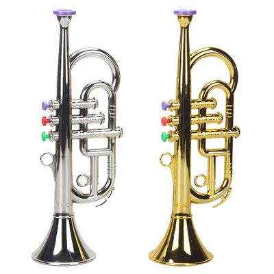 M-Modern-Trumpet 3 Tones 3 Colored Keys Simulation Play Mini Musical Wind Instruments For Children Birthday Party