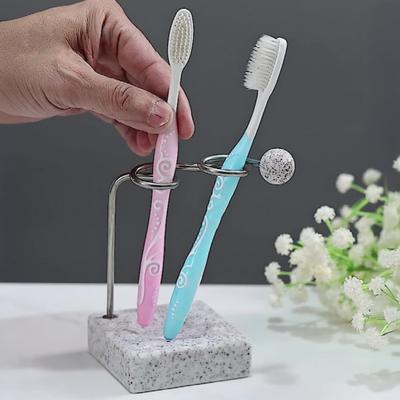 Diş Fırçası Tutucu Metal Diş Fırçası Düzenleyici Tabanlı Yüksek Mukavemetli Yer Tasarrufu Sağlayan Banyo Tezgahı Diş Fırçası Düzenleyici