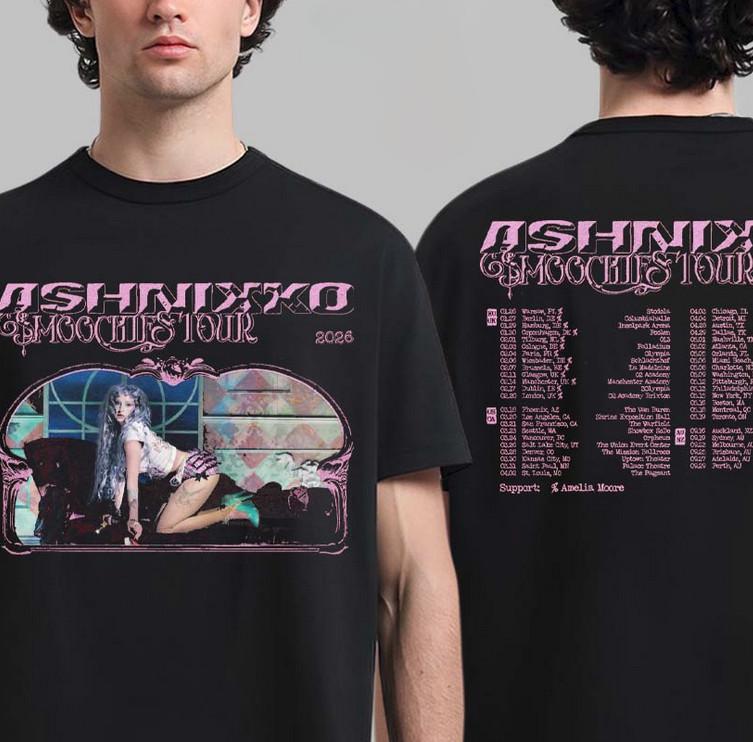 Ashnikko Smoochies Tour 2026 Dates Tee Double Sided Shirt Unisex T-Shirt S