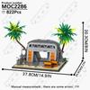 MOOXI Space Wars Movie Throne Military Conference Room Scenario Model Building Block DIY Diorama Bricks For Kids Montessori Toys