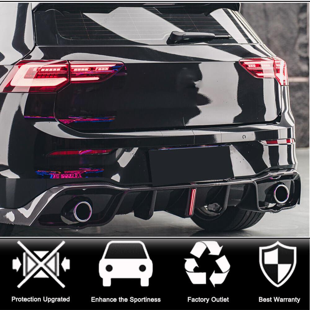 Диффузор заднего бампера (для GTI HB, Карбон) для Volkswagen Golf 8