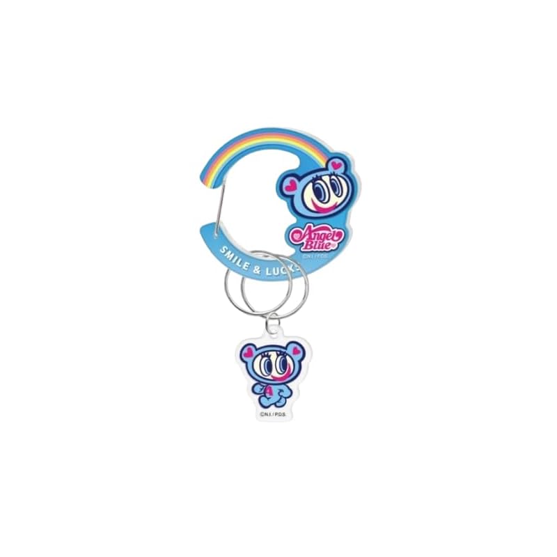 

angel blue Acrylic carabiner with charm Nakamura-kun