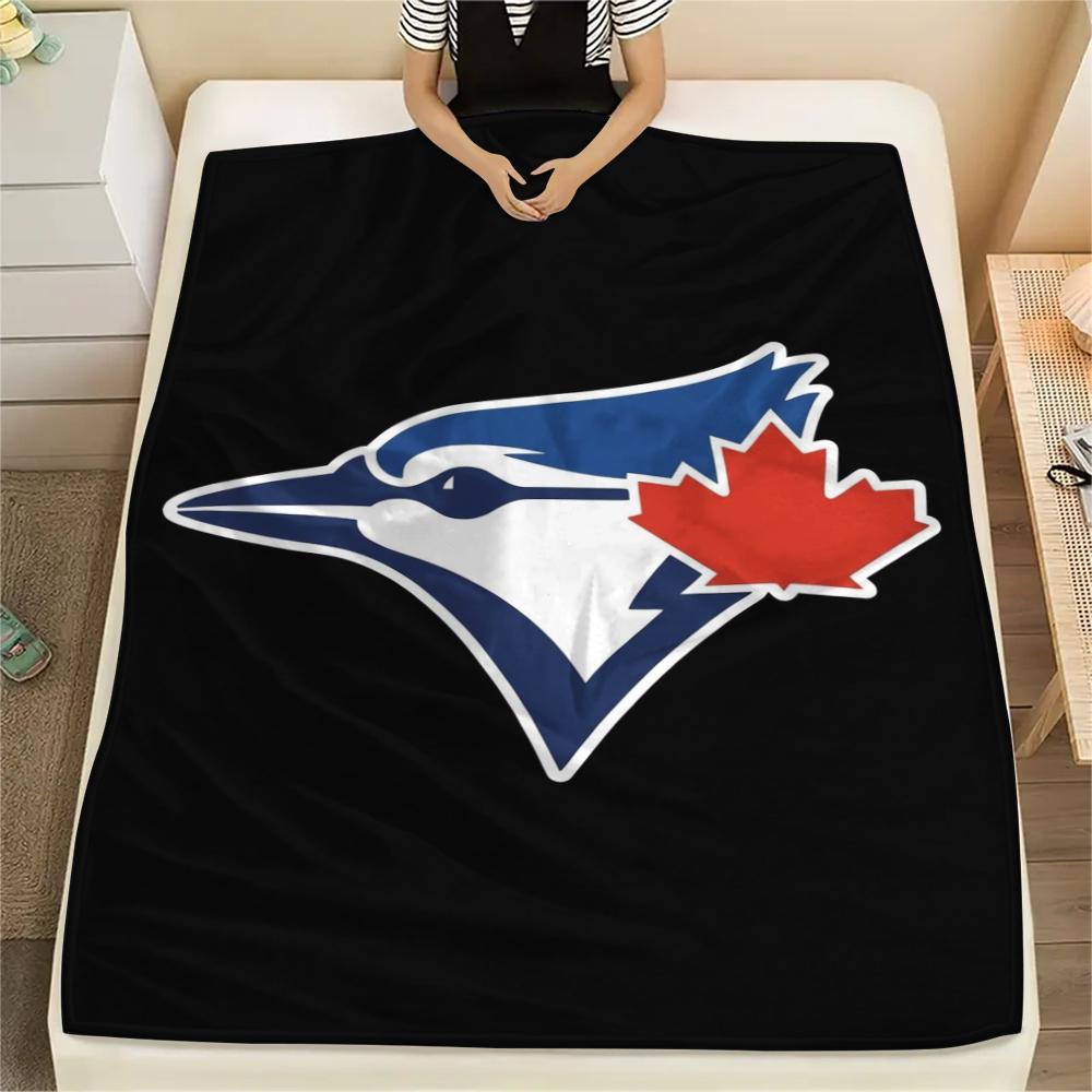 Toronto Blue Jays Print Flannel Blanket, High quality Comfortable for All Seasons, Home Decor, Warmth and Comfort, Perfect for Christmas Gifts
