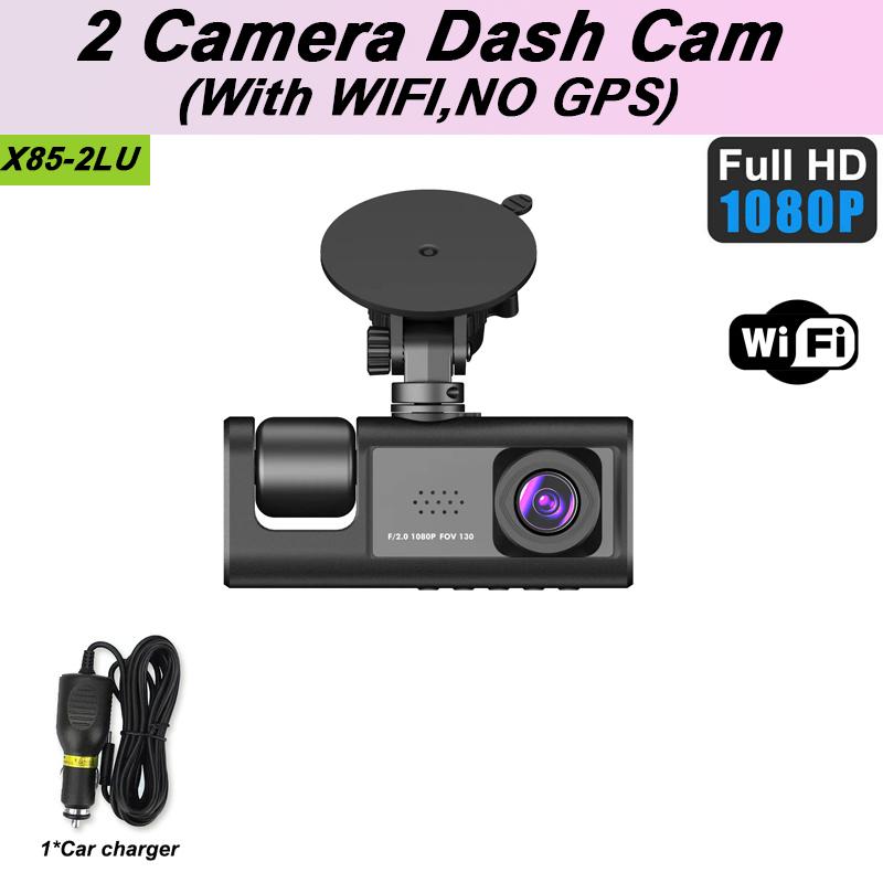 3Channel WiFi APP GPS Dash Cam for Cars Camera Car Dvr 1080P Video Recorder Rear View Camera for Vehicle Black Box Car Accessory