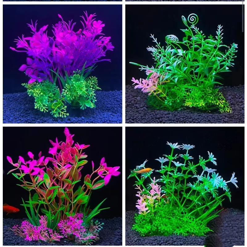 10pcs Fish tank Landscaping Ornaments Plastic Artificial Seaweed High Quality Seaweed Cross-border Aquarium Decorative Plants
