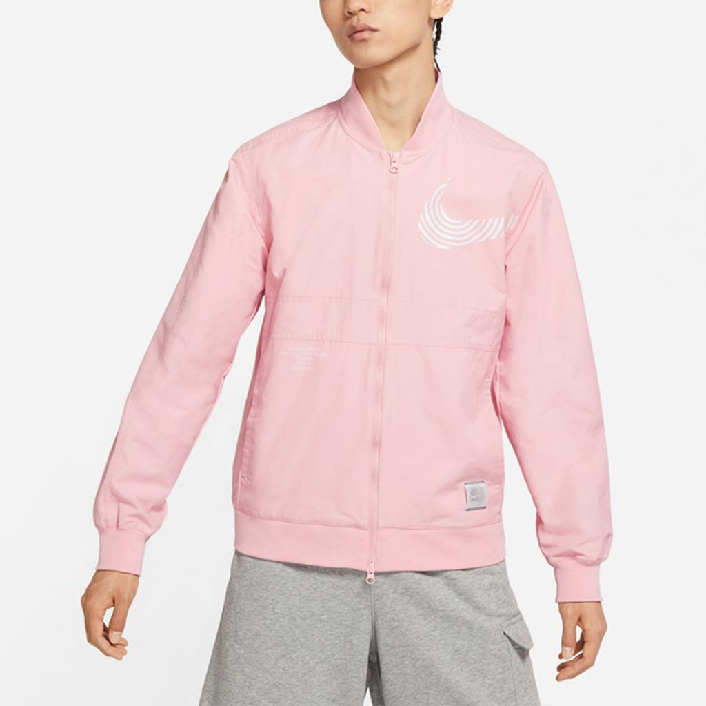 Nike Sportswear Woven Spring/Autumn Long Sleeve Baseball Collar Jacket Men Jacket Pink DM7900-603