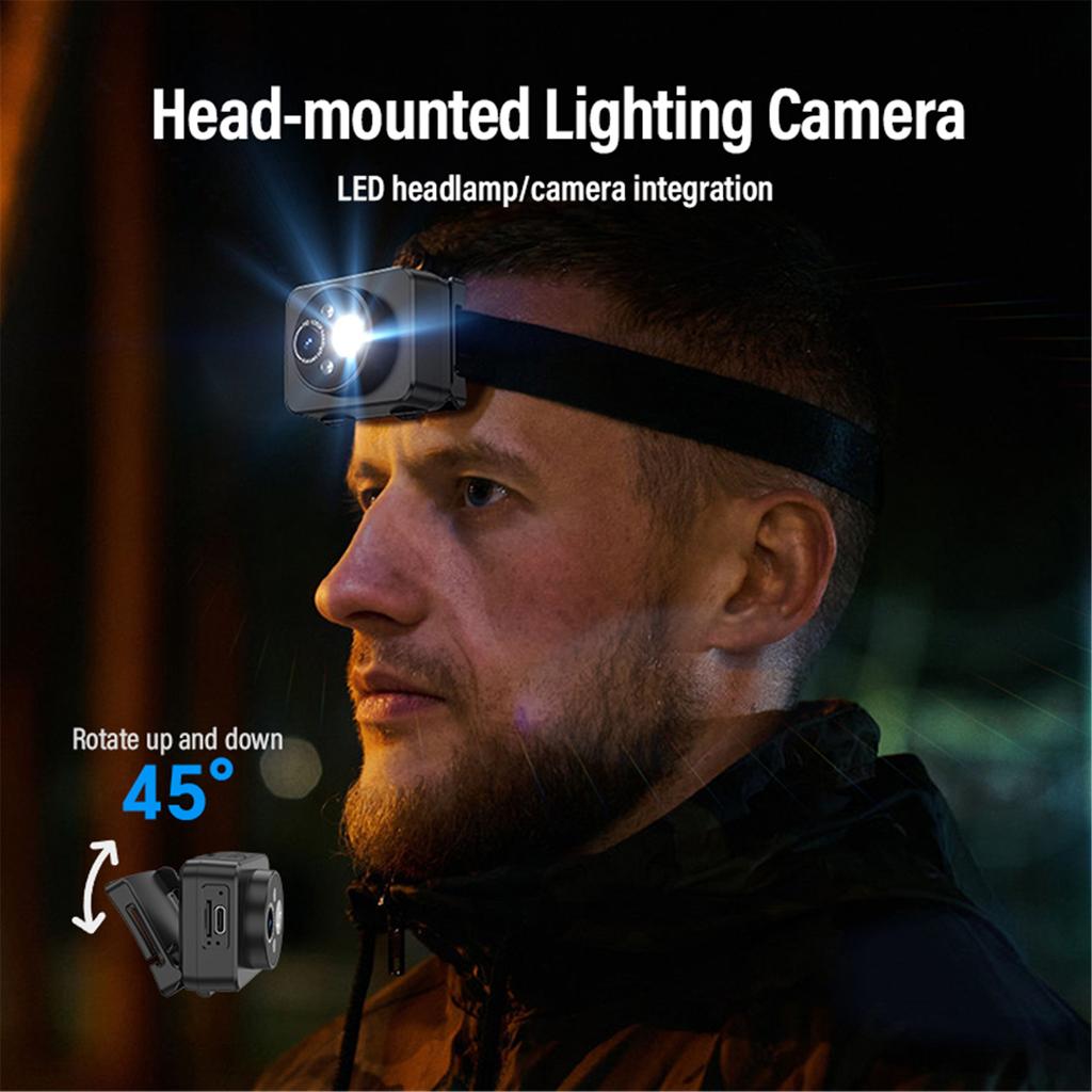 Compact 1080P Sports Action Video Camera With SOS Feature For Mountain Biking and Rock Climbing