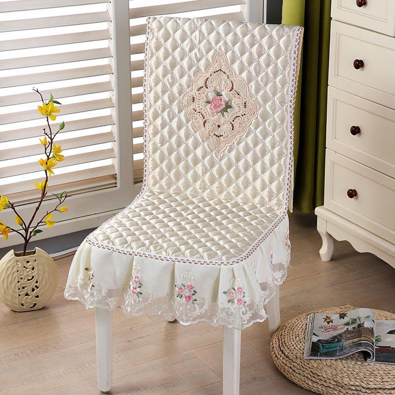 One-piece Dining Table and Chair Cover Dining Chair Cushion Chair Cover Set Household Chair Cushion Rectangular Round Coffee