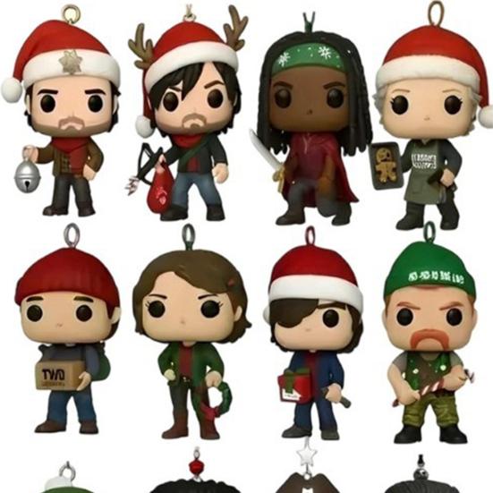 Walking Dead 22nd Anniversary Advent Calendar Christmas Tree Decoration 24-Day Countdown Box Acrylic Pendant Holiday Decor for Kids Family