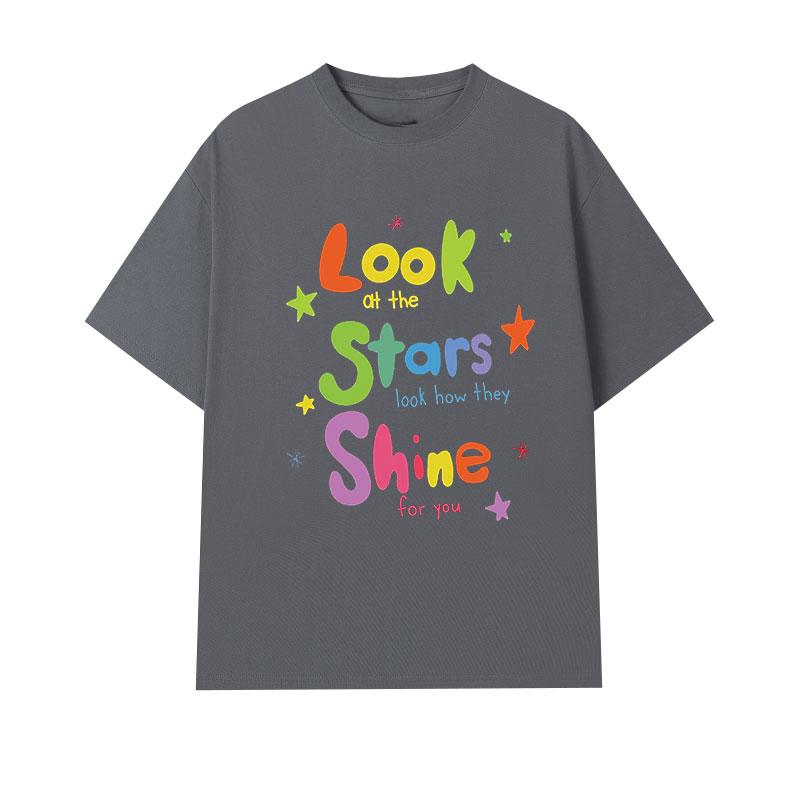 Summer New Cold Play Rock Tour Concert Print Graphic T-shirt Men's and Women's Short Sleeve T-shirt Men's Clothes Top Tee