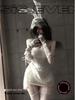 Lace Rabbit Halloween Cosplay Bunny Girl Bodycon Dress Set