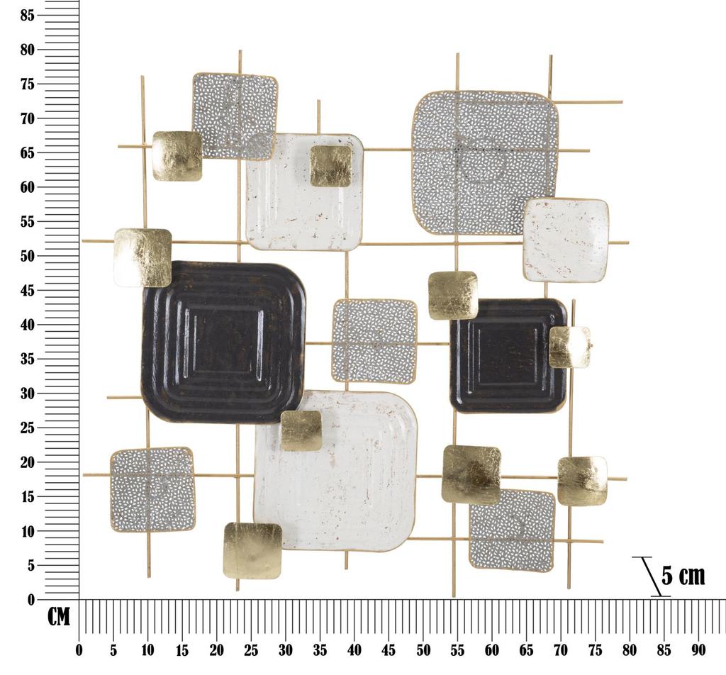 Wall Iron Panel Cubes Cm 80X5X80