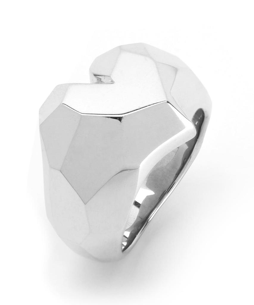 LION HEART Ring Fragment Heart Ring Silver 925 "for Gift" / [LION HEART]