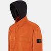 STONE ISLAND Solid Color Logo Badge Stand Collar Long Sleeve Jacket Men Jacket Orange 781542730-V0073