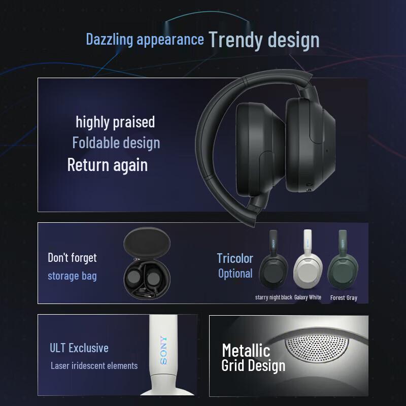 Sony ULT WEAR WH-ULT900N Noise-Cancelling Over-Ear Bluetooth Headphones