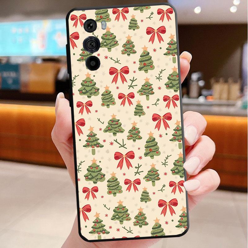 Phone Case For Motorola Edge 50 40 Pro 60 50 40 30 Ultra Neo Fusion Moto G Play G Stylus G Power G Winter Christmas