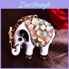 Chaveiro Colorido de Elefante Olho de Gato com Strass para Carro Chaveiro para Mulheres Presentes