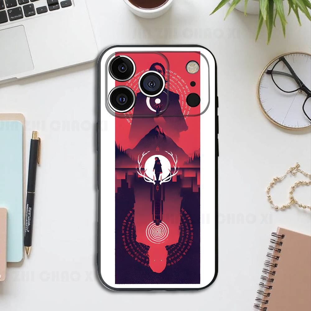 

A-Alan W-Wake Game Silicone Soft Phone Case For IPhone17 16 15 14 13 12 11 Pro Max Plus X XR SE Cover iPhone16