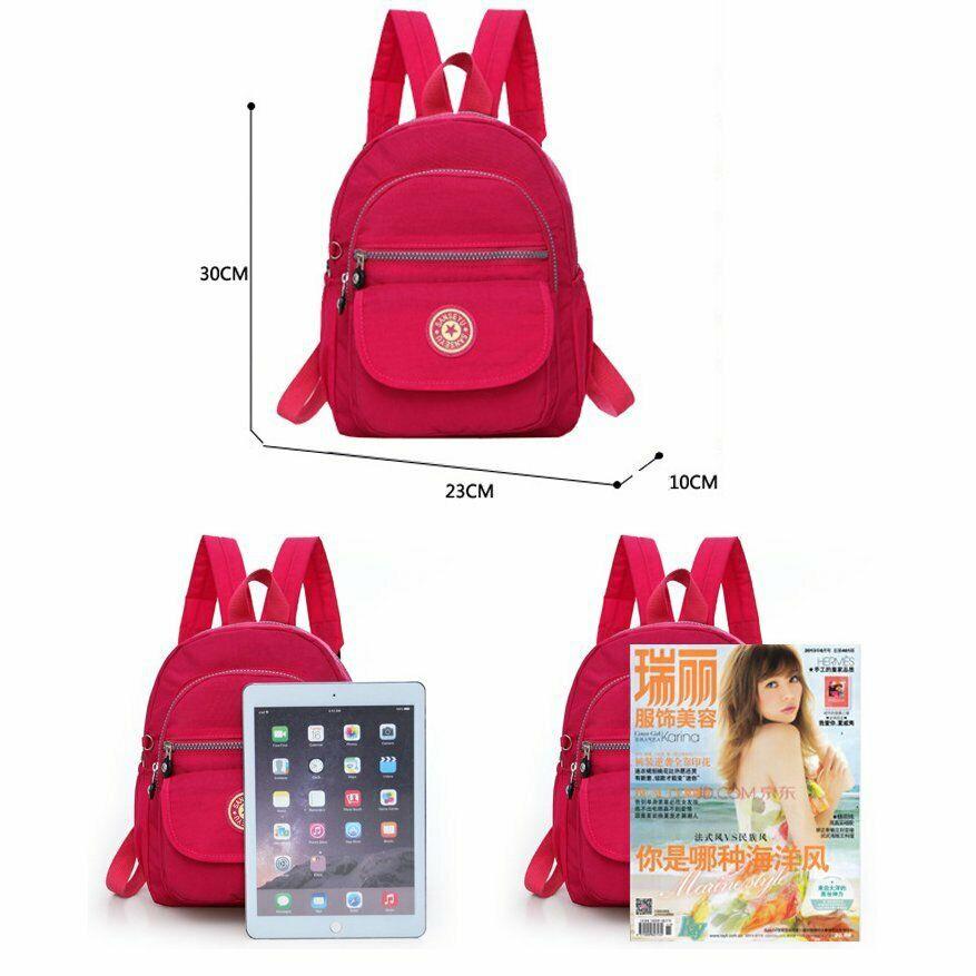 Buy 2021 Waterproof Mini Backpack Women Nylon Shoulder Rucksack Purse