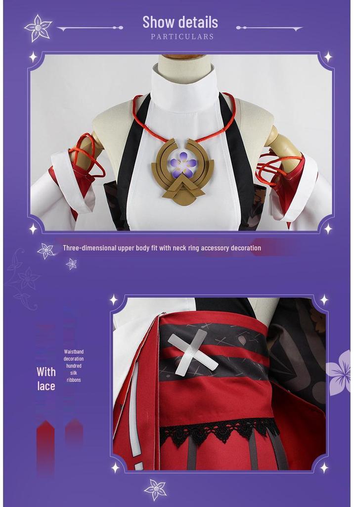 ManYiDuo Yae Miko Cosplay Costume - Genshin Impact Inazuma Style