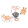 1/12 Wooden Decorative Plate Mini Chairs Model Toys New Doll House Decoration  Dollhouse Decoration