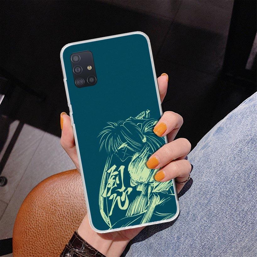 Rurouni Kenshin Anime Phone Case For Samsung Galaxy A52 A32 A22 A12 A51 A31 A50S A30S A20S A10S Note 20 Ultra 10 Plus S10 A72 A7