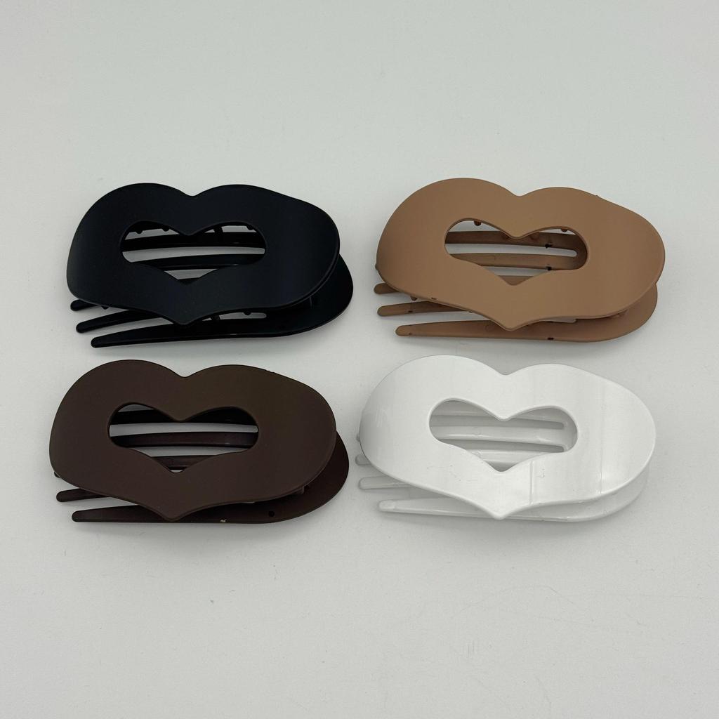 Curved Oval Updo Hair Claw - Temperament Shark Clip