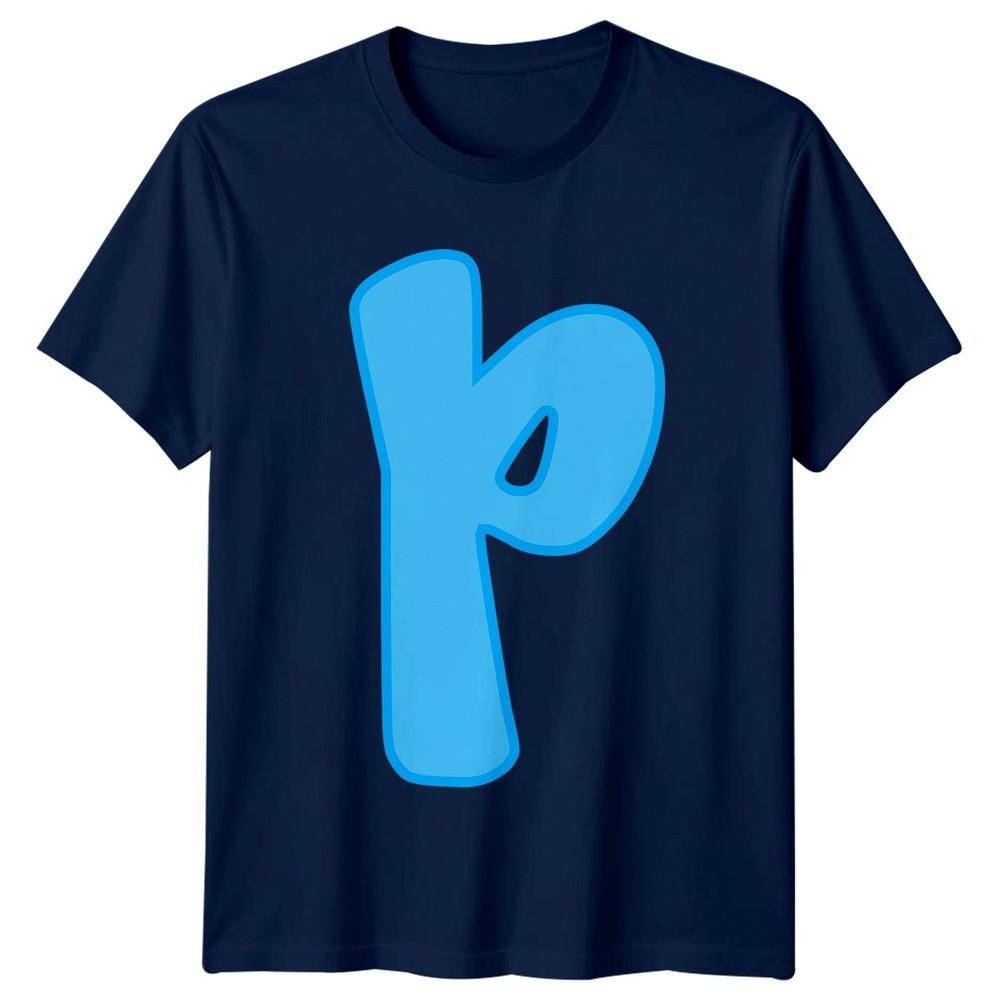 P Initial Letter Alphabets Unisexs TShirt Unisexs Tee Graphic Unisex Top