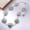 Turquoise Heart Fashion Waist Chain For Women With Metal Material And Design Elegant