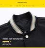 Übergröße Herren Dünne Bestickte Baseballjacke für Frühling & Herbst