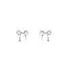 Elegant Bow Stud Earrings for Girls - Exquisite, Gentle, and Sweet Light Luxury Earrings, Niche and Internet Celebrity Hot Sellers